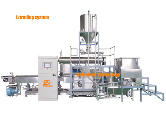 Siemens Motor Twin Screw Pet Food Extruder Processing Line Do produkcji