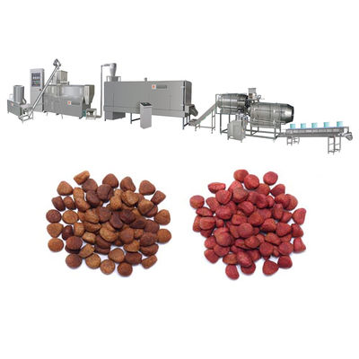 Duża wydajność Twin Screw Dog Food Manufacturing Equipment Ustawić prędkość