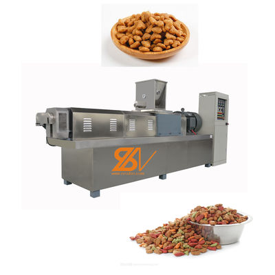 Large Capacity 500-1000kgh Fully Automatic Dog Cat Pet Food Processing Line