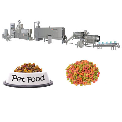 Siemens Motor Twin Screw Pet Food Extruder Processing Line Do produkcji