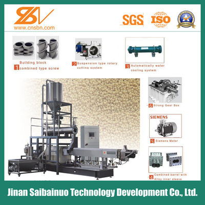 Sucha Mokra Granulowana Roślina Przetwórstwa Karmy dla Zwierząt Maszyna do Ekstruzji Karmy dla Psów