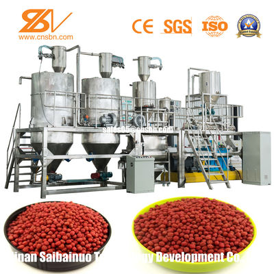 Pływający sprzęt do przetwarzania paszy dla zwierząt na sucho / maszyna do karmienia ryb 1-5T / H