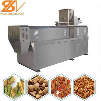 Cat And Dog Food Processing Pet Food Extruder , Fish Feed Making Machine