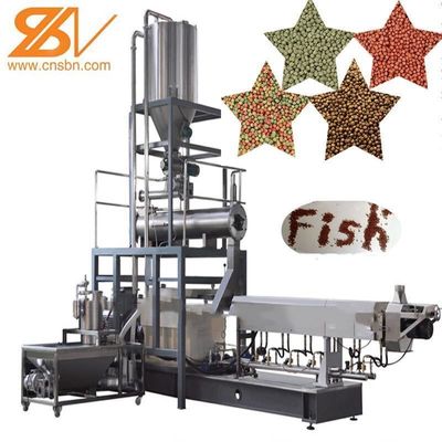 1t/H Twin Screw Extruder For Floating Fish Feed Pellet Machine