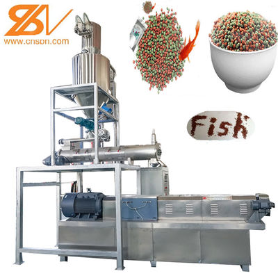 Floating Fish Feed Manufacturing Machinery Fish Food Production Processing Line