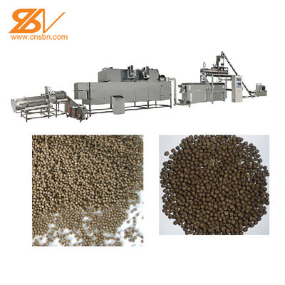 4TPH 5TPH Pływająca maszyna do wytłaczania pasz ryb z podwójnym śrubą